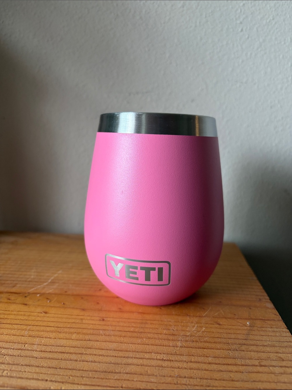 Yeti Pink Stainless Steel Stemless Wine Tumbler